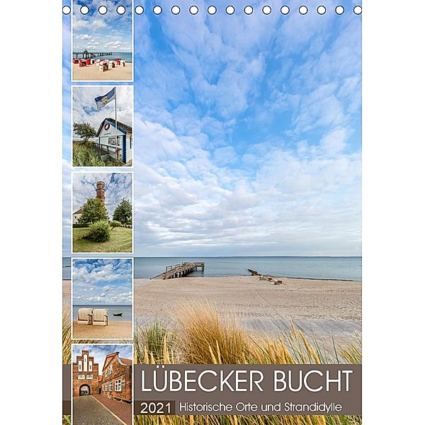 LÜBECKER BUCHT Historische Orte und Strandidylle (Tischkalender 2021 DIN A5 hoch), Melanie Viola