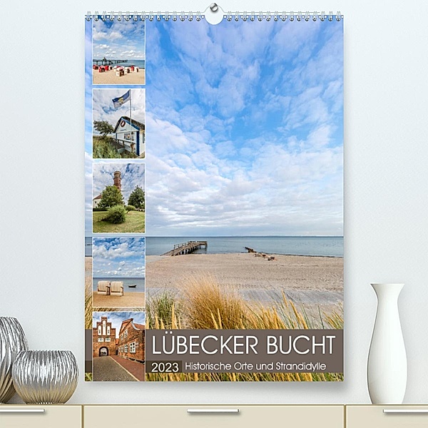LÜBECKER BUCHT Historische Orte und Strandidylle (Premium, hochwertiger DIN A2 Wandkalender 2023, Kunstdruck in Hochglan, Melanie Viola
