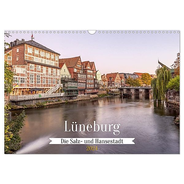 Lüneburg - Die Salz- und Hansestadt (Wandkalender 2024 DIN A3 quer), CALVENDO Monatskalender, AkremaFotoArt