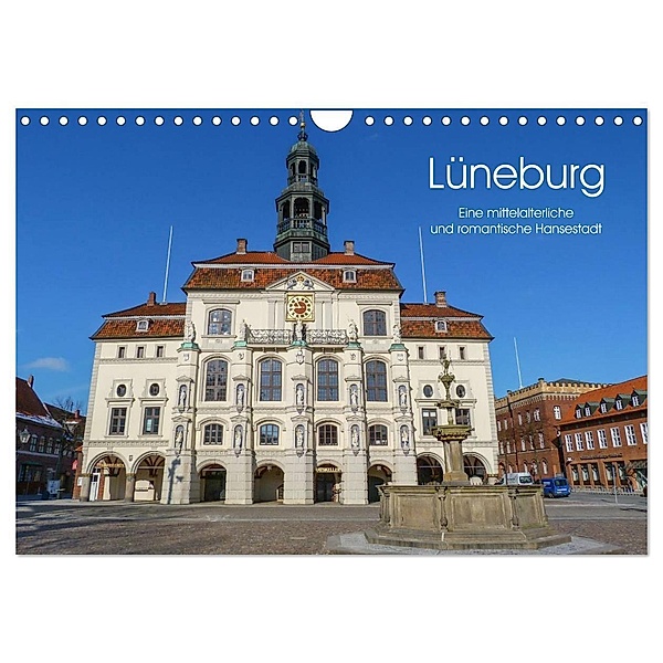 Lüneburg - Eine mittelalterliche und romantische Hansestadt (Wandkalender 2024 DIN A4 quer), CALVENDO Monatskalender, Heike Nack