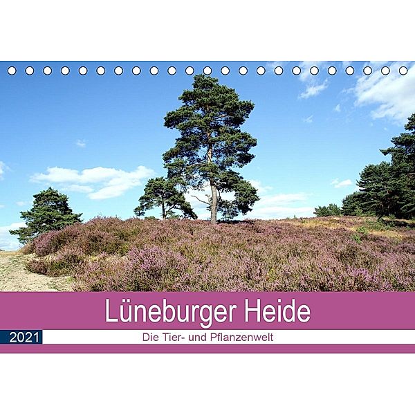 Lüneburger Heide - Die Tier- und Pfanzenwelt (Tischkalender 2021 DIN A5 quer), Anja Bagunk