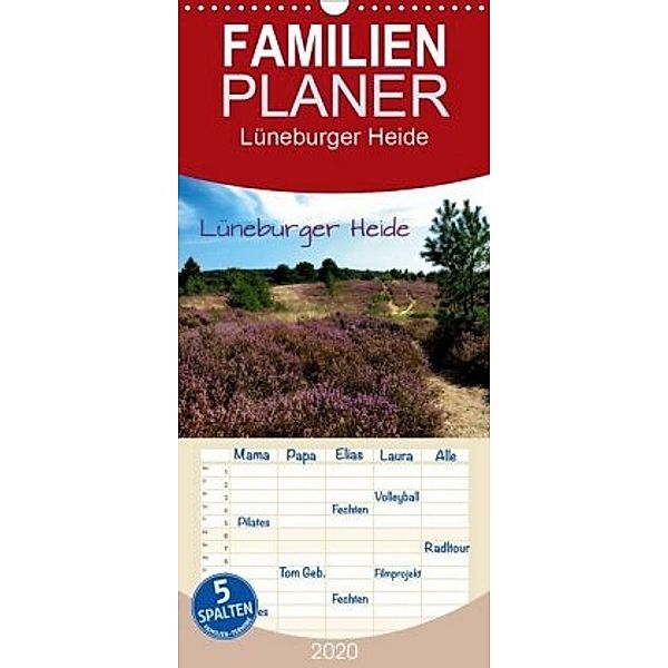 Lüneburger Heide - Familienplaner hoch (Wandkalender 2020 , 21 cm x 45 cm, hoch), Heinz Pompsch