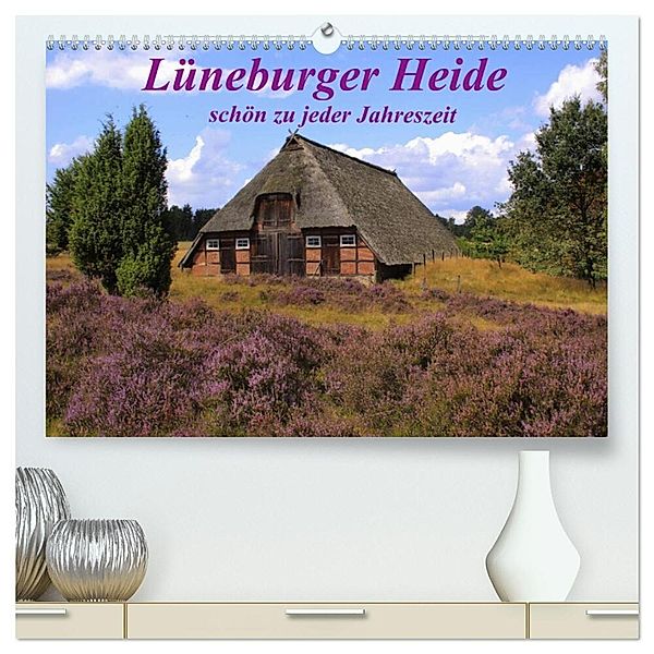 Lüneburger Heide - schön zu jeder Jahreszeit (hochwertiger Premium Wandkalender 2024 DIN A2 quer), Kunstdruck in Hochglanz, lothar reupert