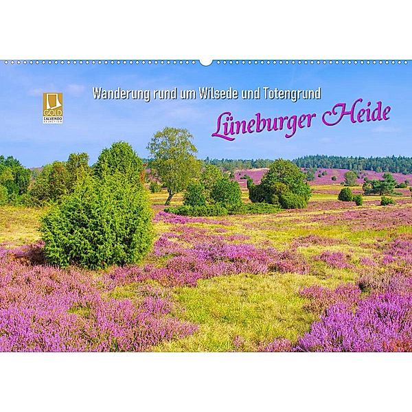 Lüneburger Heide - Wanderung rund um Wilsede und Totengrund (Wandkalender 2023 DIN A2 quer), LianeM