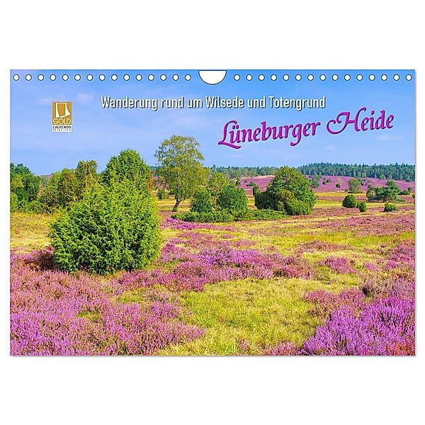 Lüneburger Heide - Wanderung rund um Wilsede und Totengrund (Wandkalender 2024 DIN A4 quer), CALVENDO Monatskalender, LianeM