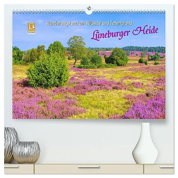 Lüneburger Heide - Wanderung rund um Wilsede und Totengrund (hochwertiger Premium Wandkalender 2025 DIN A2 quer), Kunstdruck in Hochglanz, Calvendo, LianeM