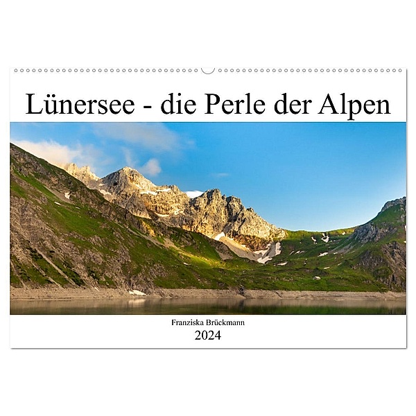 Lünersee - die blaue Perle der Alpen (Wandkalender 2024 DIN A2 quer), CALVENDO Monatskalender, Franziska Brückmann