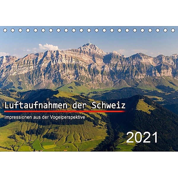 Luftaufnahmen der Schweiz (Tischkalender 2021 DIN A5 quer), Tis Meyer