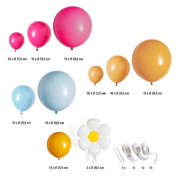 Luftballon-Set 125-teilig