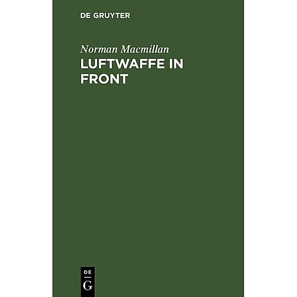 Luftwaffe in Front, Norman Macmillan