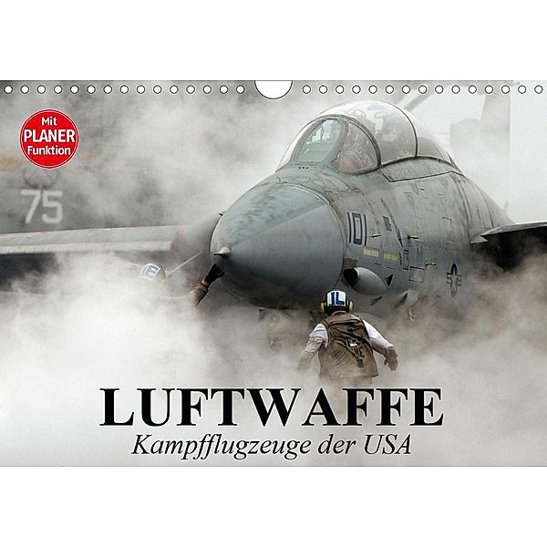 Luftwaffe. Kampfflugzeuge der USA (Wandkalender 2021 DIN A4 quer), Elisabeth Stanzer