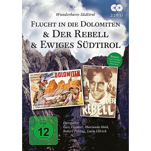 Luis Trenker-Wunderbares Südtirol (3 Filme), Trenker, Hold, Freitag, Ullrich