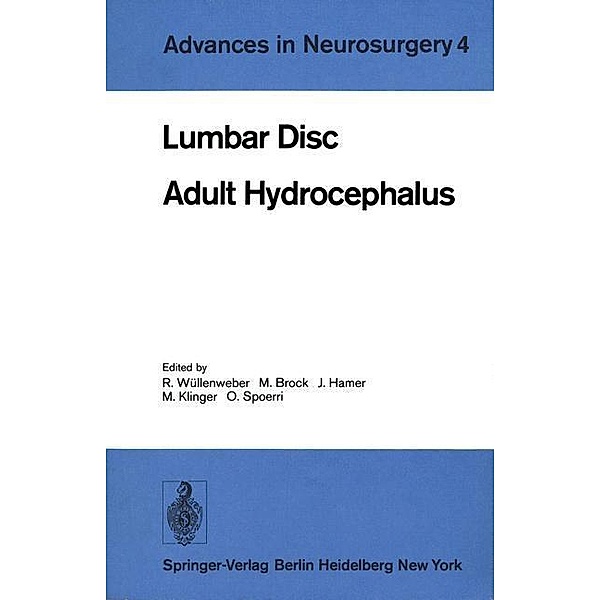 Lumbar Disc Adult Hydrocephalus / Advances in Neurosurgery Bd.4