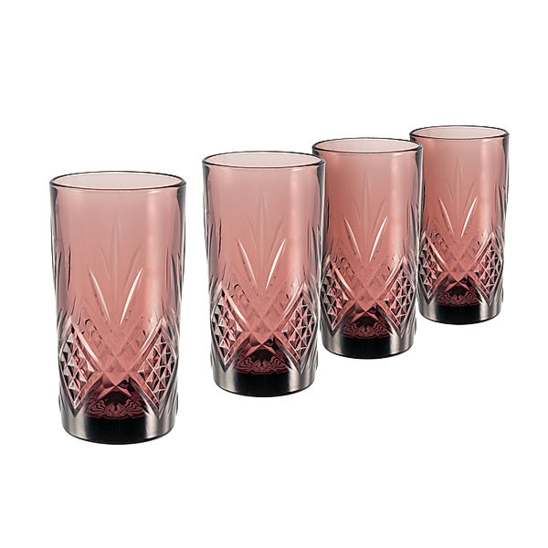 Luminarc Longdrinkglas 4-tlg Eugene Rot