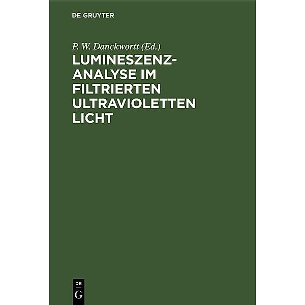 Lumineszenz-Analyse im filtrierten ultravioletten Licht