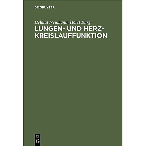 Lungen- und Herz-Kreislauffunktion, Helmut Neumann, Horst Burg