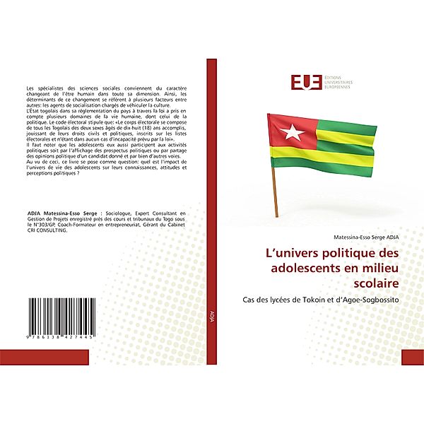 L'univers politique des adolescents en milieu scolaire, Matessina-Esso Serge ADJA