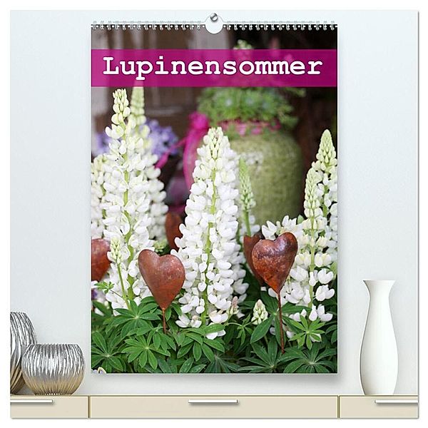 Lupinensommer (hochwertiger Premium Wandkalender 2024 DIN A2 hoch), Kunstdruck in Hochglanz, Gisela Kruse