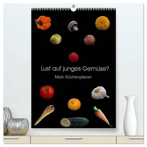 Lust auf junges Gemüse? (hochwertiger Premium Wandkalender 2024 DIN A2 hoch), Kunstdruck in Hochglanz, Christoph Ebeling