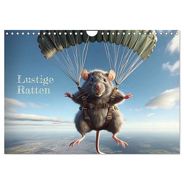 Lustige Ratten (Wandkalender 2025 DIN A4 quer), CALVENDO Monatskalender, Calvendo, Peter R. Stuhlmann