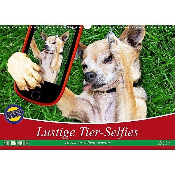 Lustige Tier-Selfies. Tierische Selbstportraits (Wandkalender 2023 DIN A3 quer), Elisabeth Stanzer