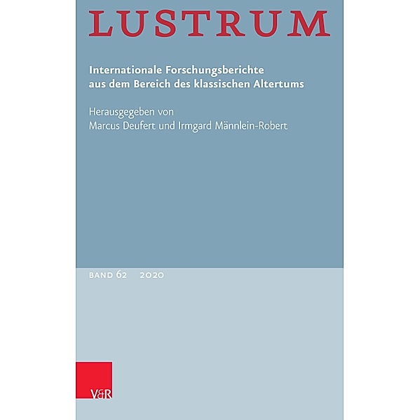 Lustrum Band 62 - 2020 / Lustrum