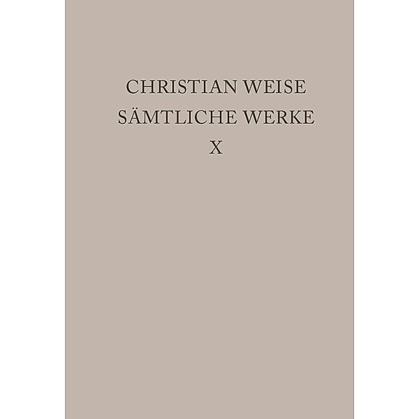 Lustspiele I / Ausgaben deutscher Literatur des 15. bis 18. Jahrhunderts Bd.188, Christian Weise