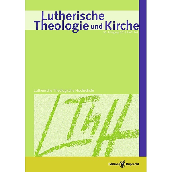 Lutherische Theologie und Kirche, Heft 01-02/2012 - Einzelkapitel - Anathema - zur neutestamentlichen Behauptung christlicher Identität, Jorg Christian Salzmann