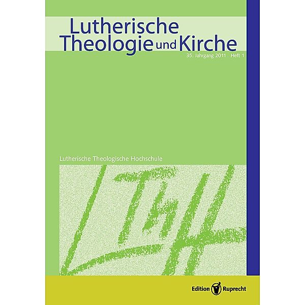 Lutherische Theologie und Kirche, Heft 01/2011 - Einzelkapitel - Wissenschaftliche Methoden in der theologischen Auslegung der Bibel, Oswald Bayer