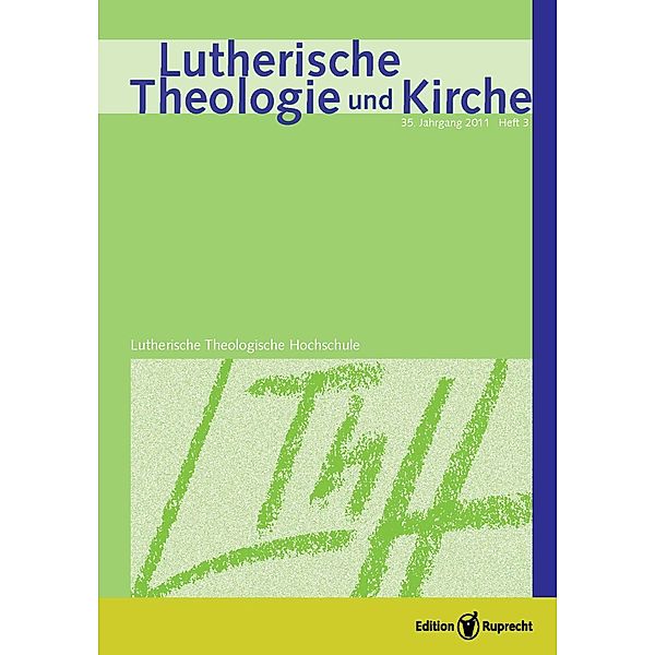 Lutherische Theologie und Kirche, Heft 02/2011 - Einzelkapitel - Lehrer ohne Schulen, Jorg Christian Salzmann