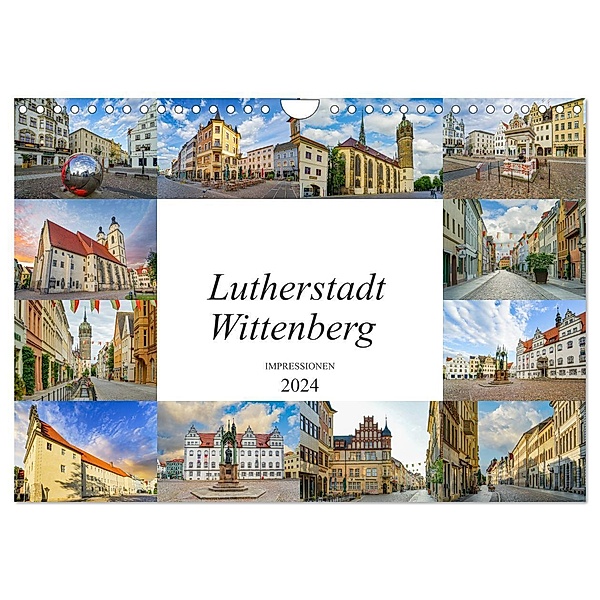 Lutherstadt Wittenberg Impressionen (Wandkalender 2024 DIN A4 quer), CALVENDO Monatskalender, Dirk Meutzner