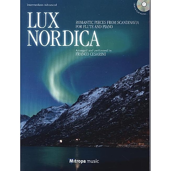 Lux Nordica, für Querflöte und Klavier, m. Audio-CD, Edvard Grieg