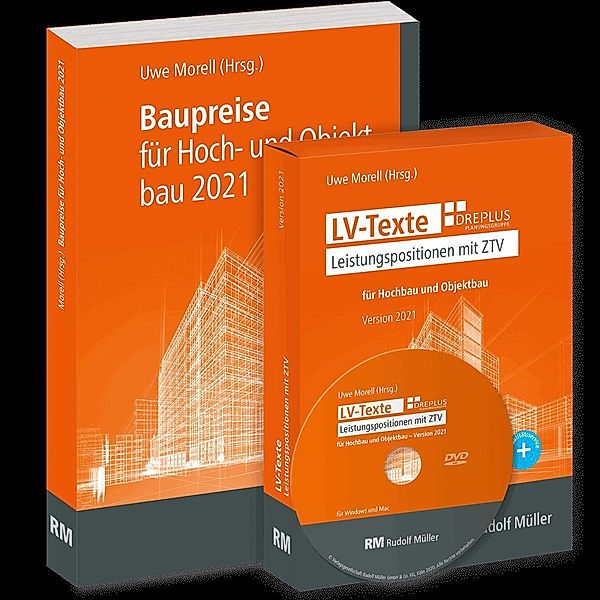 LV-Texte + Baupreise für den Hochbau und Objektbau 2021, m. 1 DVD-ROM