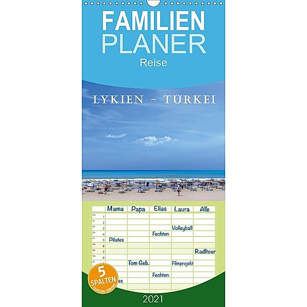 Lykien - Türkei - Familienplaner hoch (Wandkalender 2021 , 21 cm x 45 cm, hoch), Joana Kruse