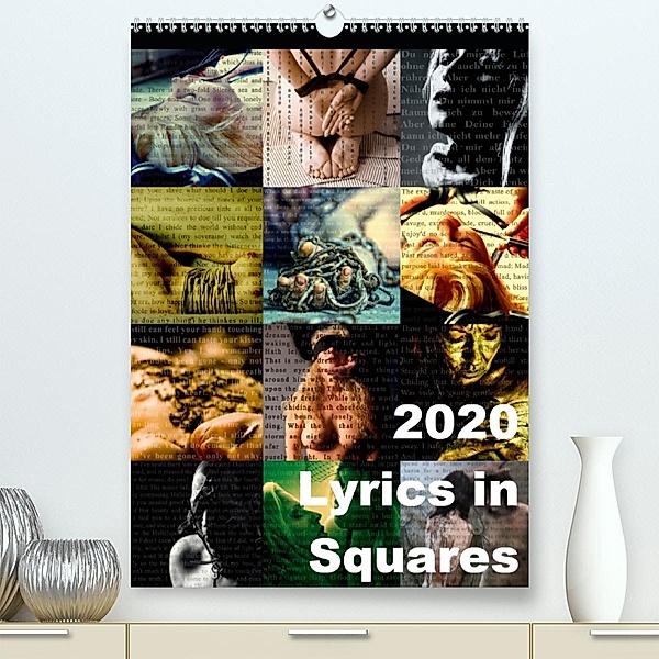 Lyrics In Squares (Premium-Kalender 2020 DIN A2 hoch), Carina Meyer-Broicher