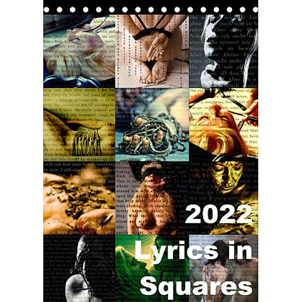 Lyrics In Squares (Tischkalender 2022 DIN A5 hoch), Carina Meyer-Broicher