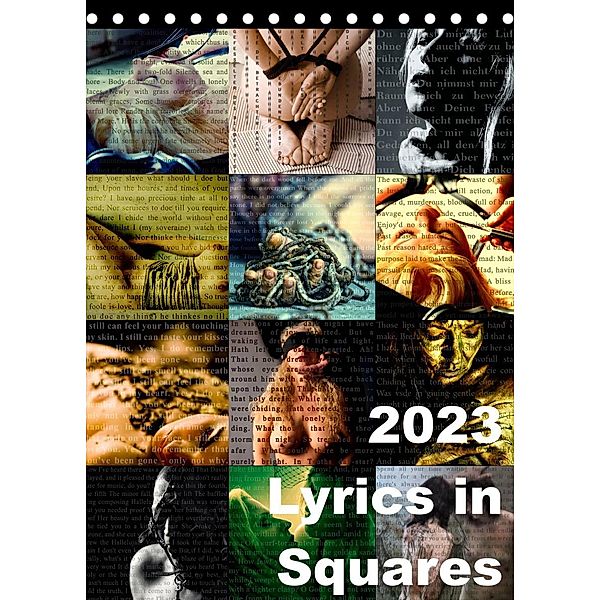 Lyrics In Squares (Tischkalender 2023 DIN A5 hoch), Carina Meyer-Broicher