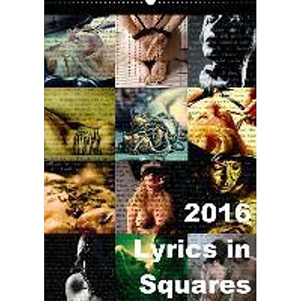 Lyrics In Squares (Wandkalender 2016 DIN A2 hoch), Carina Meyer-Broicher