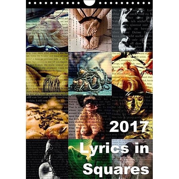 Lyrics In Squares (Wandkalender 2017 DIN A4 hoch), Carina Meyer-Broicher