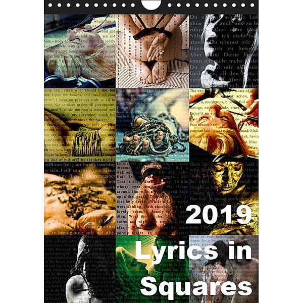 Lyrics In Squares (Wandkalender 2019 DIN A4 hoch), Carina Meyer-Broicher