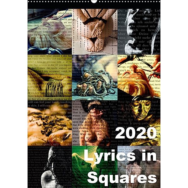 Lyrics In Squares (Wandkalender 2020 DIN A2 hoch), Carina Meyer-Broicher