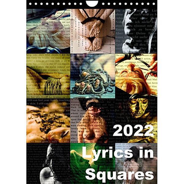 Lyrics In Squares (Wandkalender 2022 DIN A4 hoch), Carina Meyer-Broicher