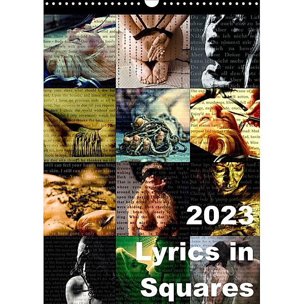 Lyrics In Squares (Wandkalender 2023 DIN A3 hoch), Carina Meyer-Broicher