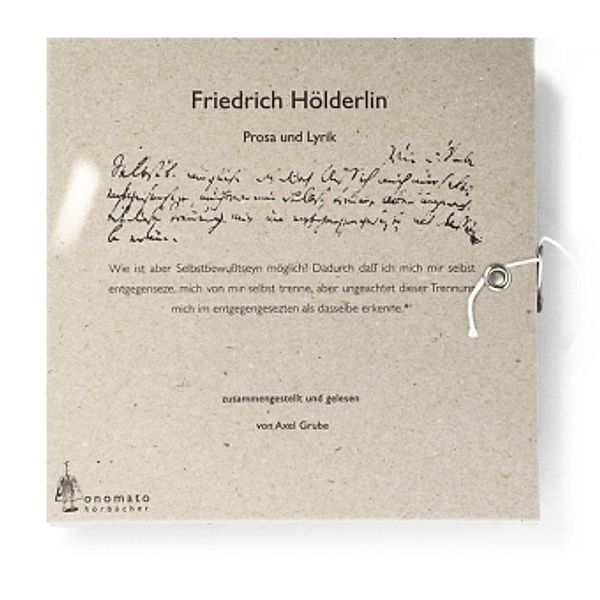 Lyrik und Prosa, 1 Audio-CD, Friedrich Hölderlin