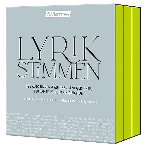 Lyrikstimmen,3 Audio-CD, 3 MP3, Lyrikstimmen