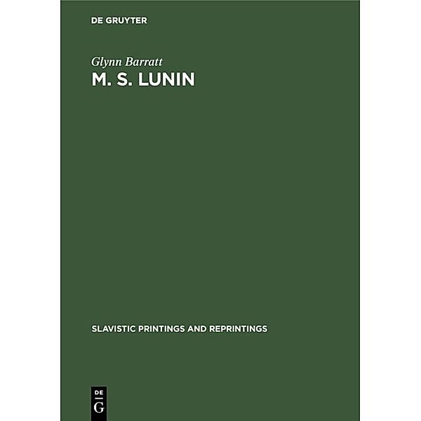 M. S. Lunin, Glynn Barratt