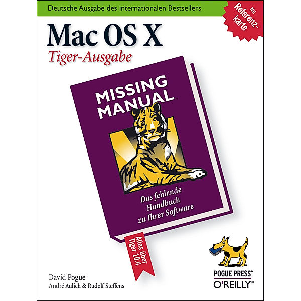 Mac OS X, Tiger-Ausgabe, David Pogue, André Aulich, Rudolf Steffens