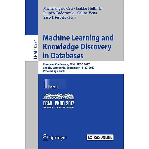 Machine Learning and Knowledge Discovery in Databases / Lecture Notes in Computer Science Bd.10534
