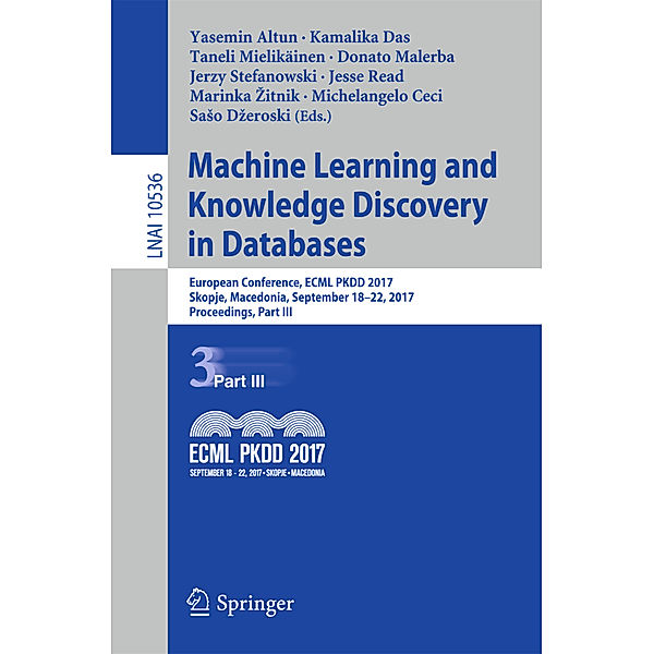 Machine Learning and Knowledge Discovery in Databases