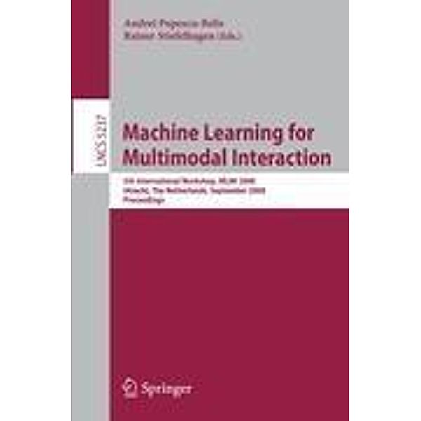 Machine Learning for Multimodal Interaction